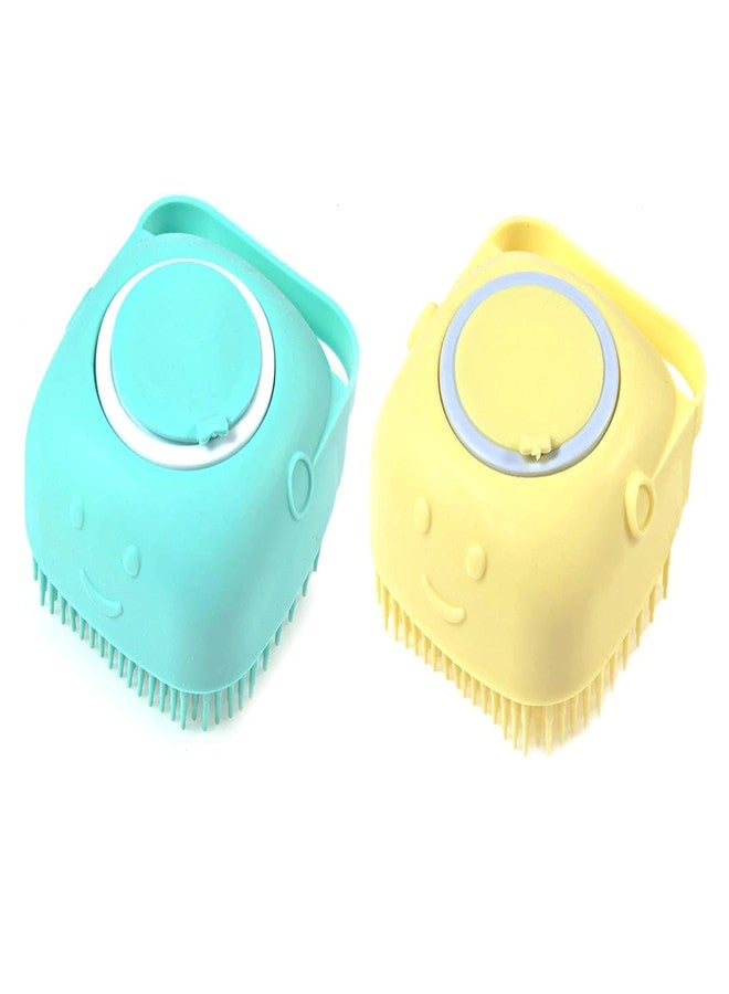 Urban Threads Dog Bath Brush Body Scrubber for Bathing | Soft Silicone Brushes | Groomers for Pet | Plain/Bristle Brushes for Dog & Cat, Cow, Horse, Dog, Cat, Rabbit